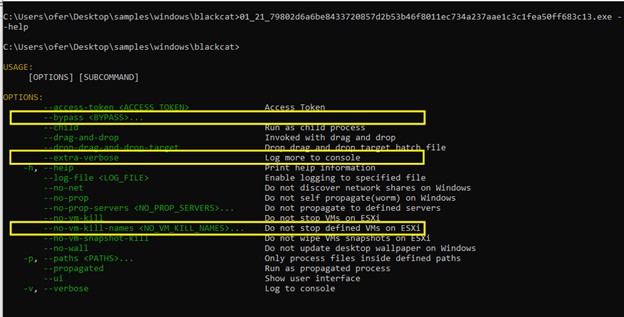 latest BlackCat sample